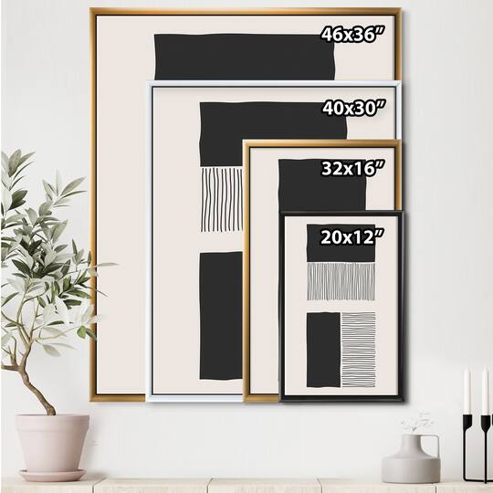Designart - Minimal Geometric Lines And Squares VII